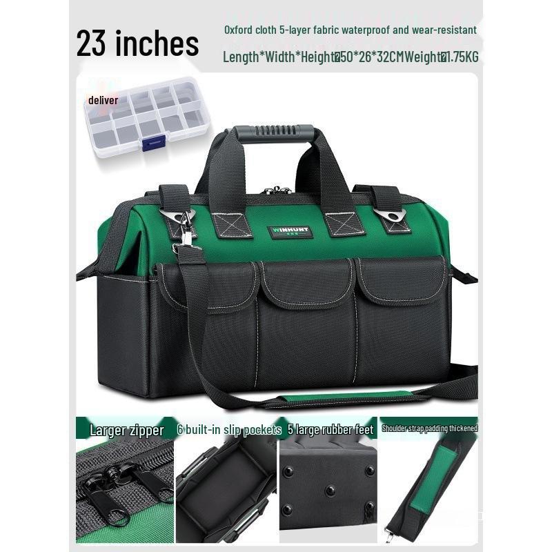 Canvas Handheld Tool Bag - Portable & Durable Electrician's Multi-functional Storage
