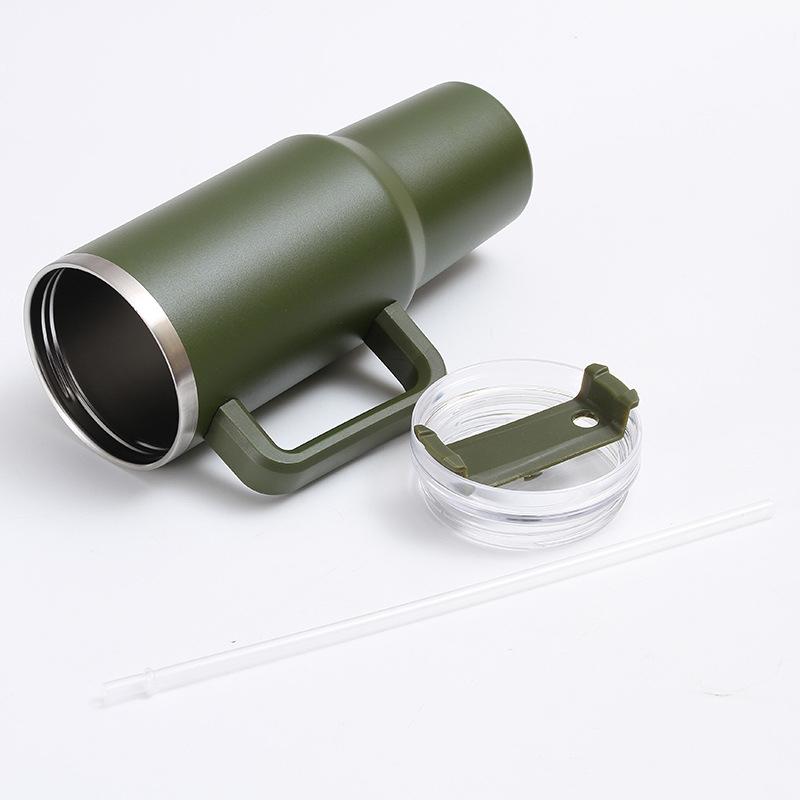 Pahar Tumbler 40Oz Capac Calitate Alimentară Capac Pahar Drept Rezistent la Stropi Orificiu pentru Pai