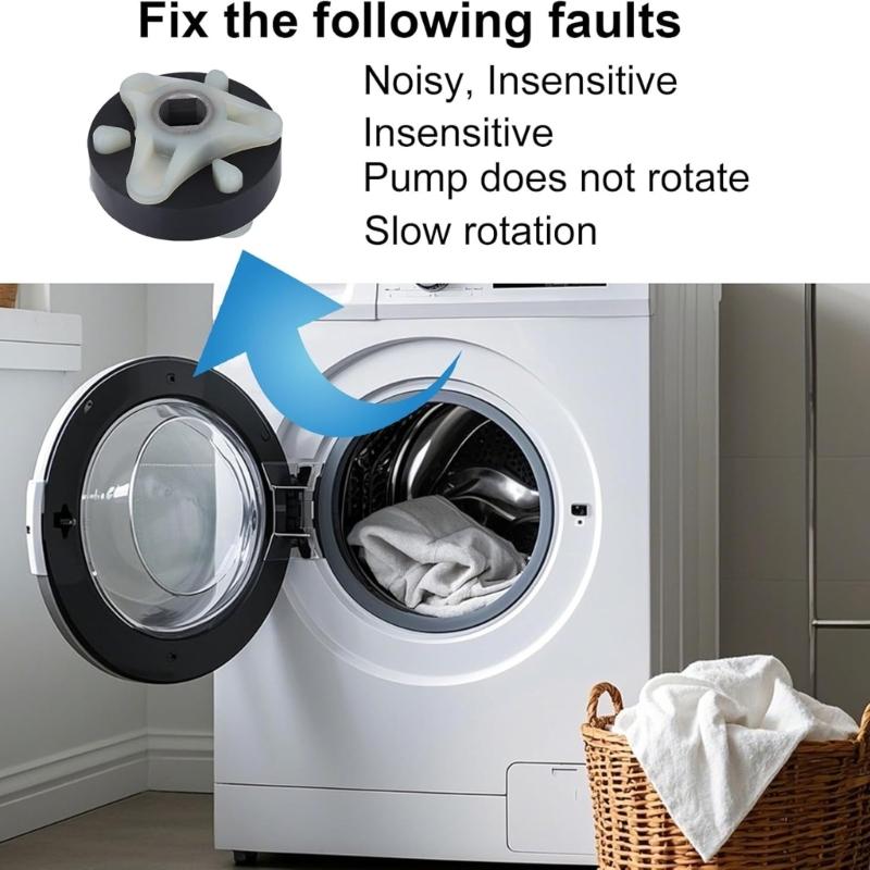 285753A Motor Coupling Rotating Joint Flexible Coupling Insert Replacement Connector Washing Machine Accessories