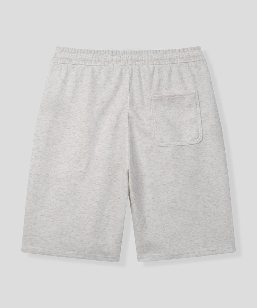 BLACK MOMENT Basic Elastic Waist Half Pants [Light Gray]