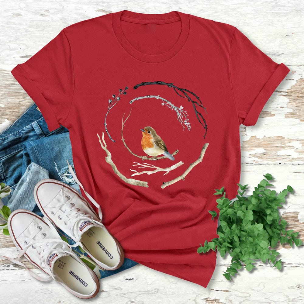Bird Lover Print Comfort TShirt Women Cute Bird Nature Lover Unisex Tee Funny Bird Peace Shirt Apparel Trendy Casual Streetwear