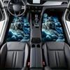 4pcs Car Floor Mats Suitable For Suvs Or Pickup Trucks, Presenting Wolf Moon Clouds Design Along With Thoughtful Present Opportunities