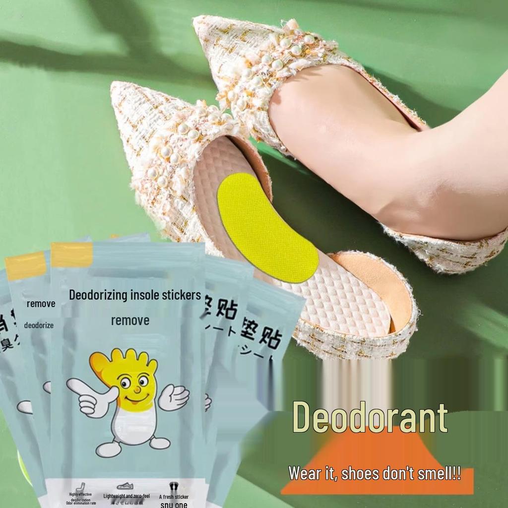 Anti-Odor Shoe Deodorizer Stickers for Basketball Shoes - Long-Lasting Sweat-Absorbing Scented Sheets