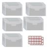50 Pcs Die Cut Storage Bag Clear Plastic Envelopes Pockets Stamp Storage Pocket Die Cuts Pockets