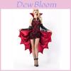 Halloween Vampire Queen Costume For Stage Performances With Polyester Fabric For Women