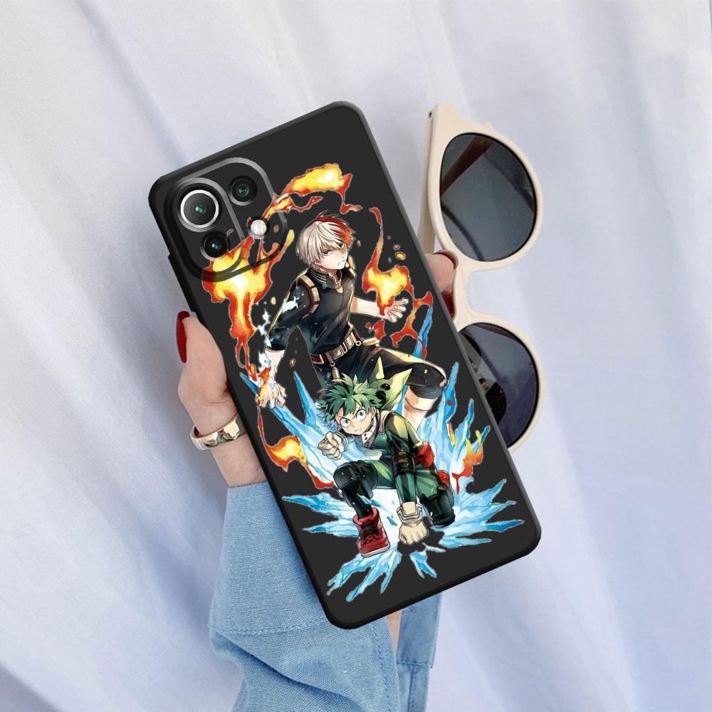 

Чехол с изображением аниме «Мой герой Академии» для Xiaomi Mi 11i 12X 11 Lite 11X 10T 12 Pro 11T 10 10S 12S, черный чехол из ультра ТПУ, черный чехол для телефона Xiaomi Mi 10S