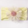 Hot-selling new children's headband cute mesh flower baby jacquard headscarf comfortable baby jewelry
