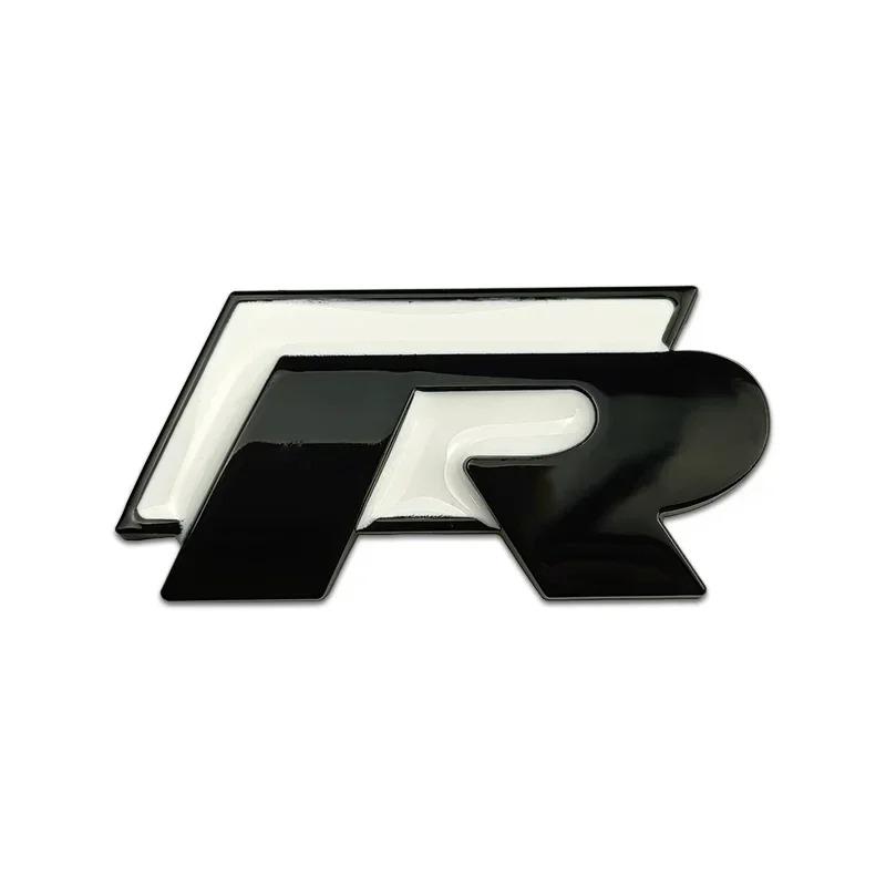 3D Metal R Rline Badge Car Front Grille Emblem Rear Trunk Stickers for Volkswagen VW Golf GTI Jetta Passat B5 Tiguan Touran MK8 Zq6