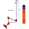 Hotte d'extraction universelle de laboratoire Rongyu en PVC 90-75 Rouge