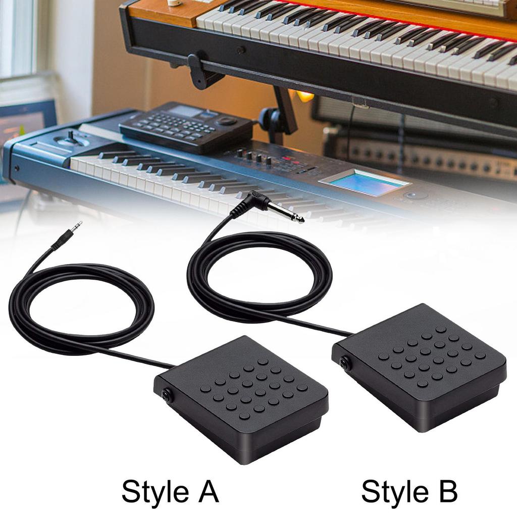 Sustain Pedal Universal Sturdy Nonslip Compact Foot Pedal for Keyboard