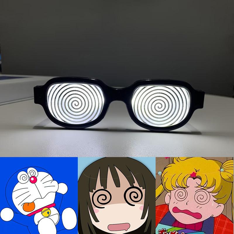 Funny Led Glowing Glasses Special Effect Luminous Glasses Cool Anime Flash Eye Glasses Sense Of Technology Eyewear For Party