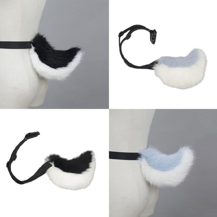Kaninchenschwanz Verstellbarer Gürtel für Cosplay Halloween Party Kostüm Anime Kostüm Zubehör Tier Schwanz Weicher Tier Schwanz