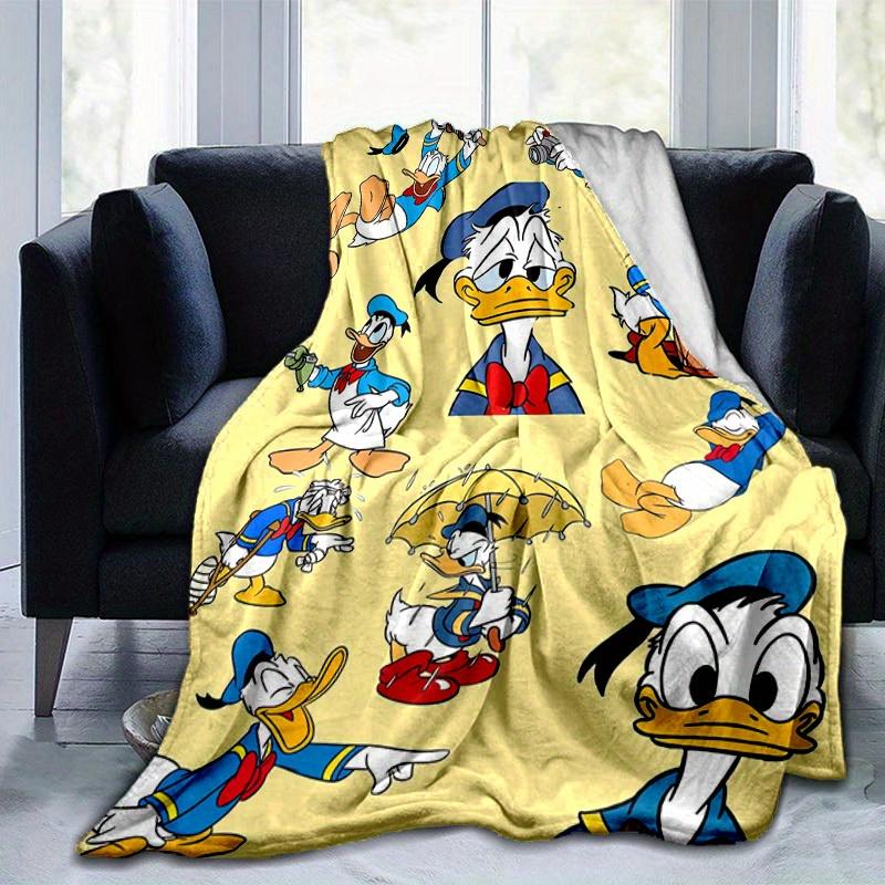 1 pezzo, Coperta con Stampa del Personaggio Paperino, Arredamento per la Casa, Coperta da Divano, per Esterni, Regalo per Amici, Coperta in Flanella