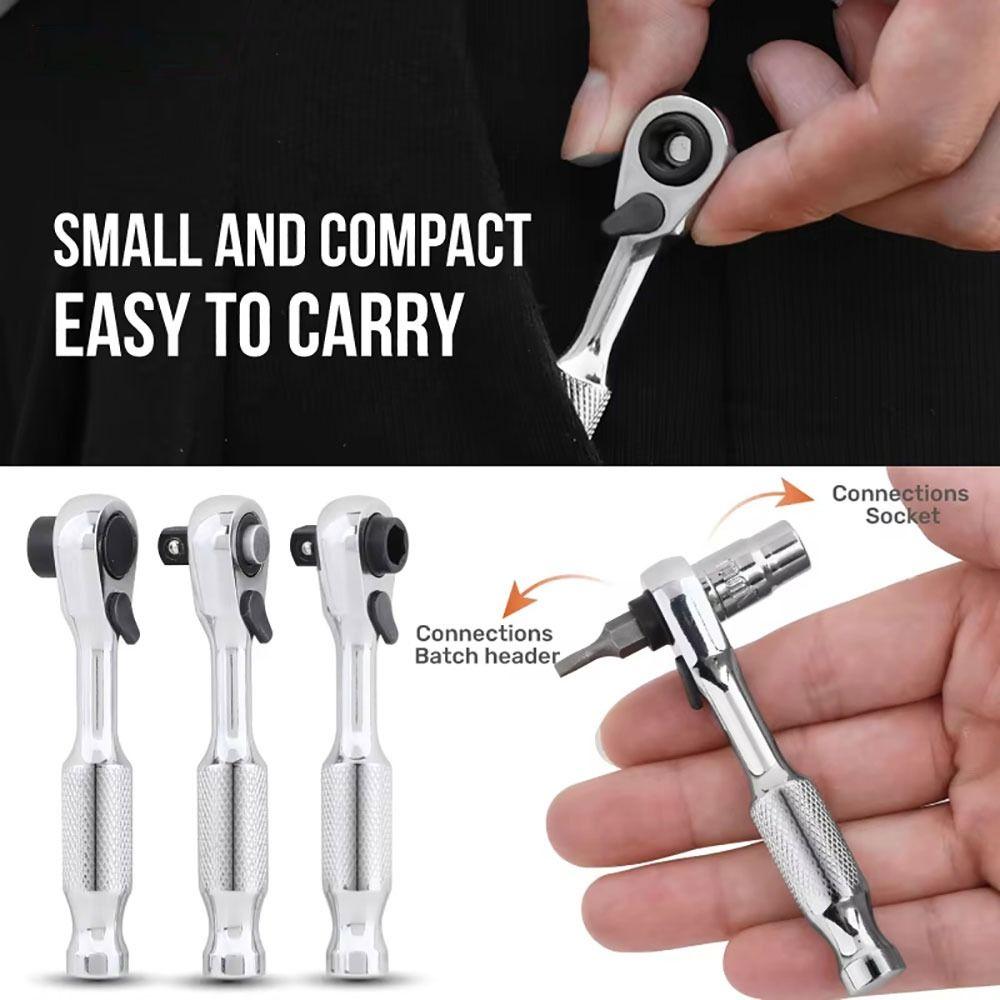 1Pcs 14 Drive Torque Spanner Mini Hand Tool Durable Ratchet Wrench  For Tightening Tasks