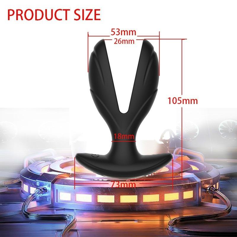 Elektrický šok mužský masážní přístroj na prostatu Nositelný anální kolíkový vibrátor Bezdrátové dálkové dildo Vibrátor otvírací anální dilatátor anální zástrčky