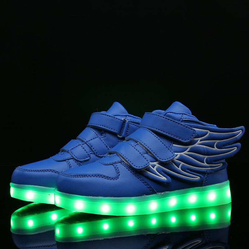 

Up Детские Легкие Кроссовки Toting Зарядка через USB Для Помещений и Улицы Весна Лето 25 синий