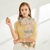 Korean Style Color-Matched Cotton & Linen Scarf for Women - Autumn/Winter Shawl & Lightweight Beach Towel