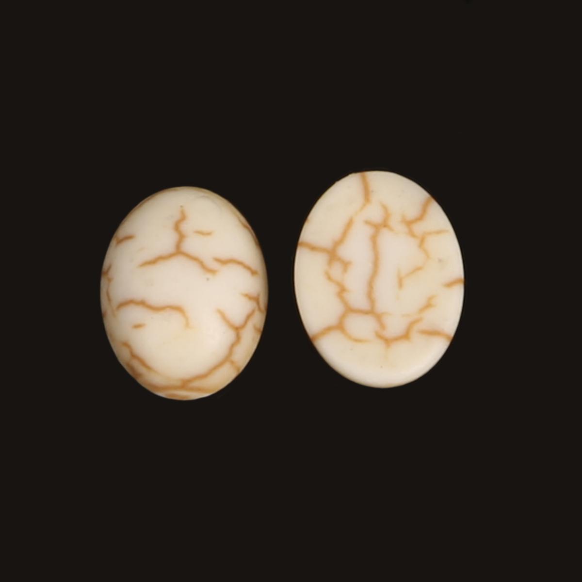 

Бисер из бирюзы, говлитовый камень, кабошон, бусины, полуовальные бусины с плоской задней частью, ювелирные изделия, подходят для изготовления колец, браслетов, материал 6x8mm 40pcs белый