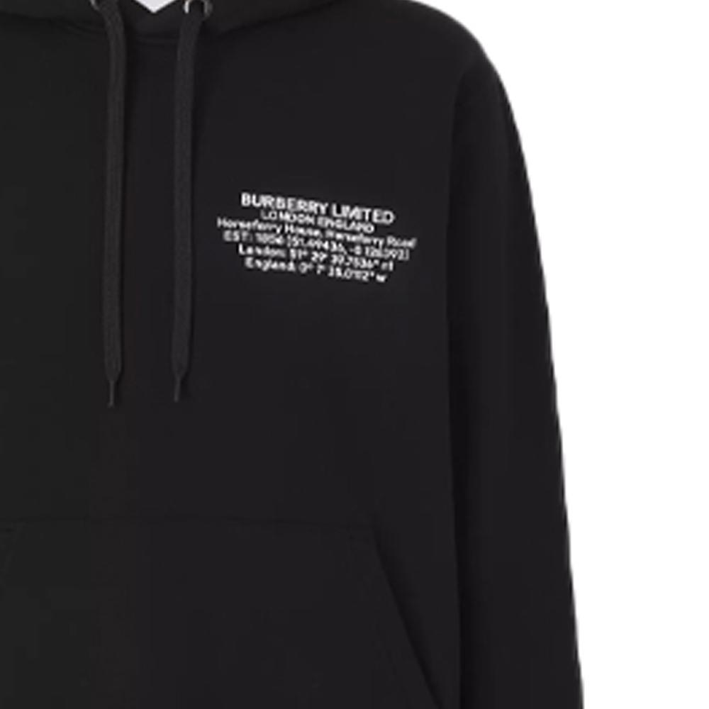 Burberry Location Print Drawstring Hoodie 80427531