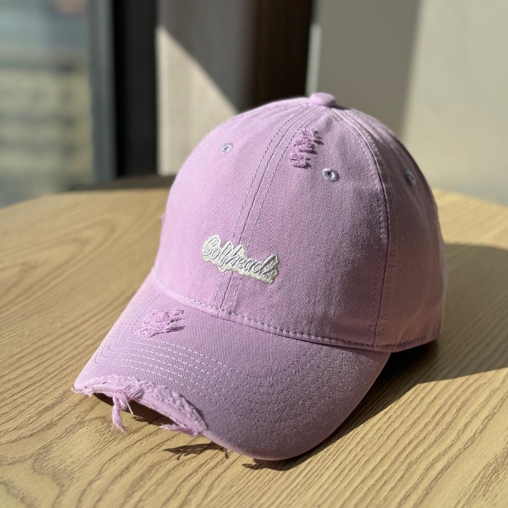 New Embroidered Letter Soft Top Baseball Cap Children Gradually Change Color In Spring and Summer Washed Pink Cap Showing Small Face