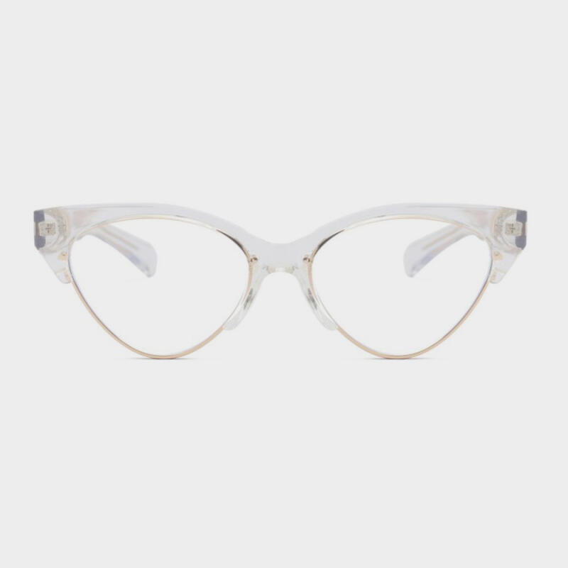 The Classic Z1017 C2 Clear Acetate Horn-Rimmed Glasses none