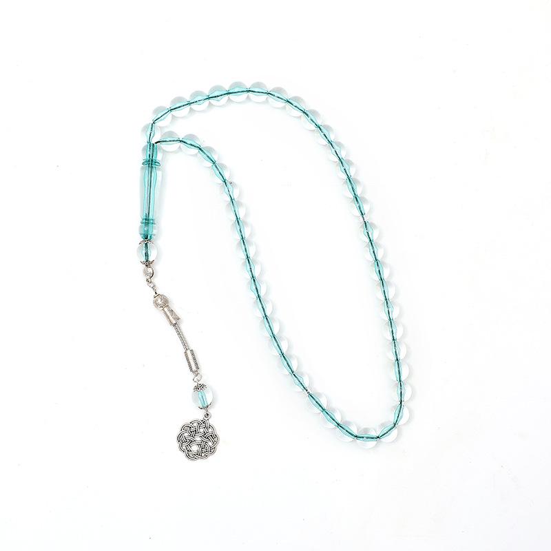 Amber Handheld Muslim Prayer Beads - Arabic Zikr Rosary