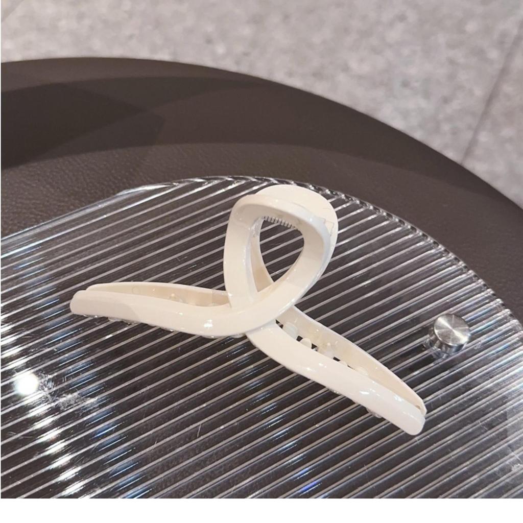 Transparent Handmade Shark Claw Hair Clip for DIY, Back of Head Use, Blank Base Clip