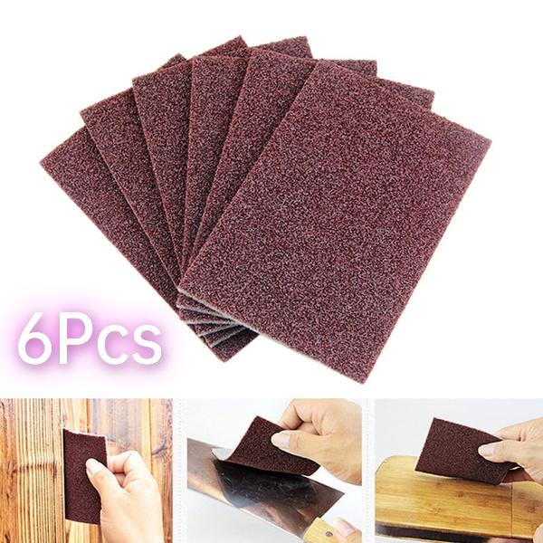6Pcs Emery Cleaning Sponges Scrubbers for Kitchen Household Home Use