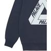 Palace FW21 Slub Crew Triangle Logo Print Sweatshirt Unisex Sweatshirt Navy-Blue P21CS069