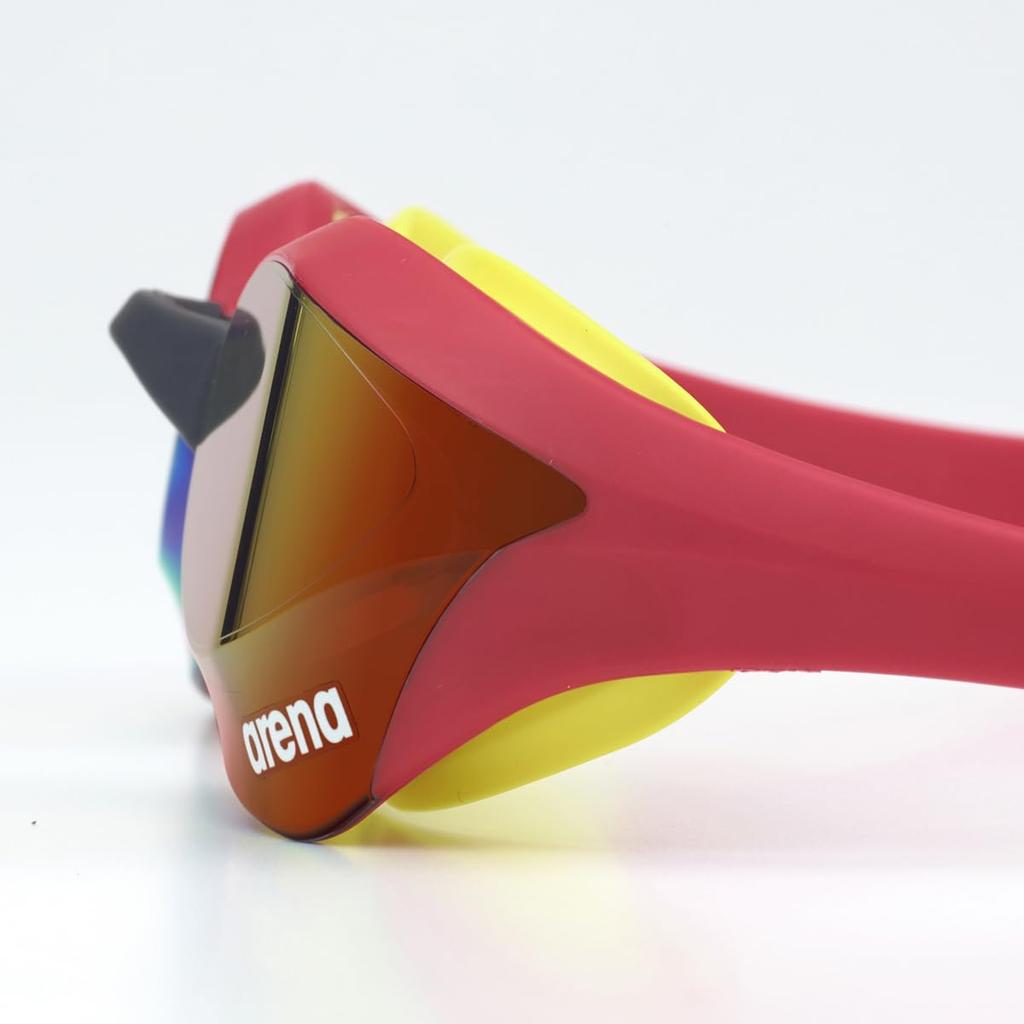 Arena Competitive Swimming Goggles Unisex Free Size Mirror Coated Lens World Aquatics Approved Cobra Ultra AS5SGG02U