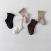 5Pairs Breathable Baby Cotton Socks Autumn Spring Newborn Socks Toddle Short Tube Socks  Newborn