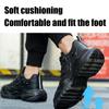 Labor Protection Shoes, Male Anti-smashing and Anti-piercing Safety Shoes, Steel Wire Rotating Buckle, Untied Shoelace, Cool Protection