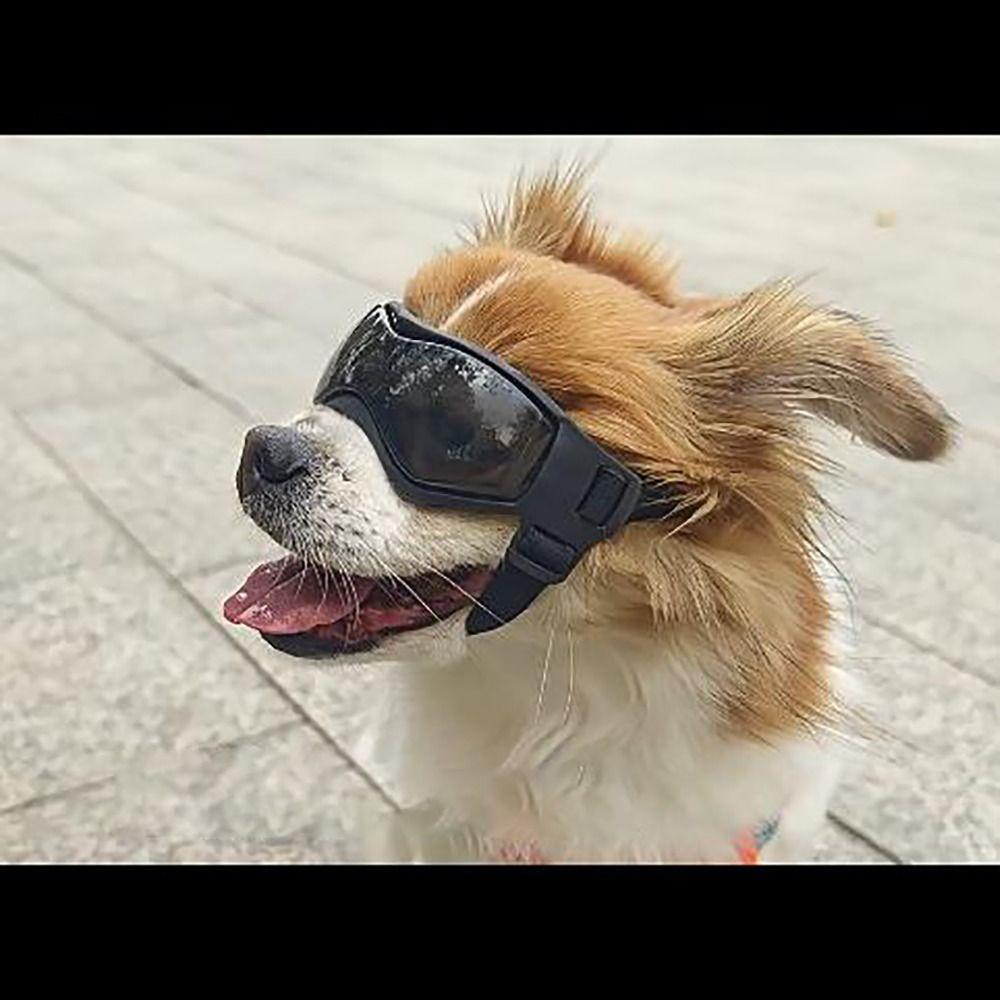 Silicon+PC+Nylon Pet Goggles Adjustable Windproof Rope Cat Dog Cool Glasses Anti UV Pet Photo Props Pet Sunglasses Cat Dog