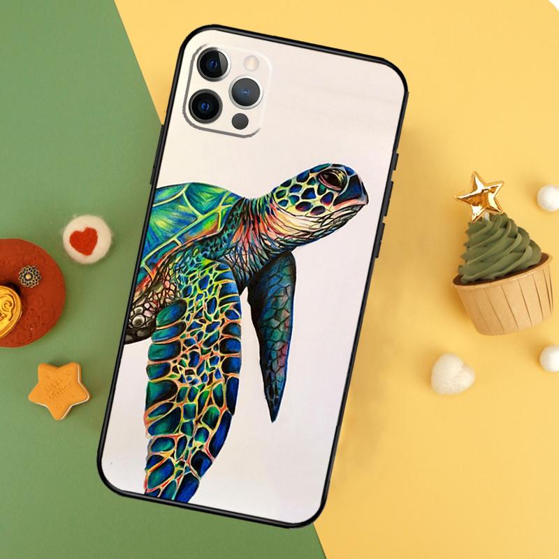 Sea Turtle Phone Case For iPhone 17 17Air 16 16E 15 14 13 12 11 Pro Max 12 13 Mini Shockproof Cover