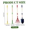 Hardwood Handle Small Garden Rake Kit Kid-Friendly Design Kids Rake Set  Safe for Kids
