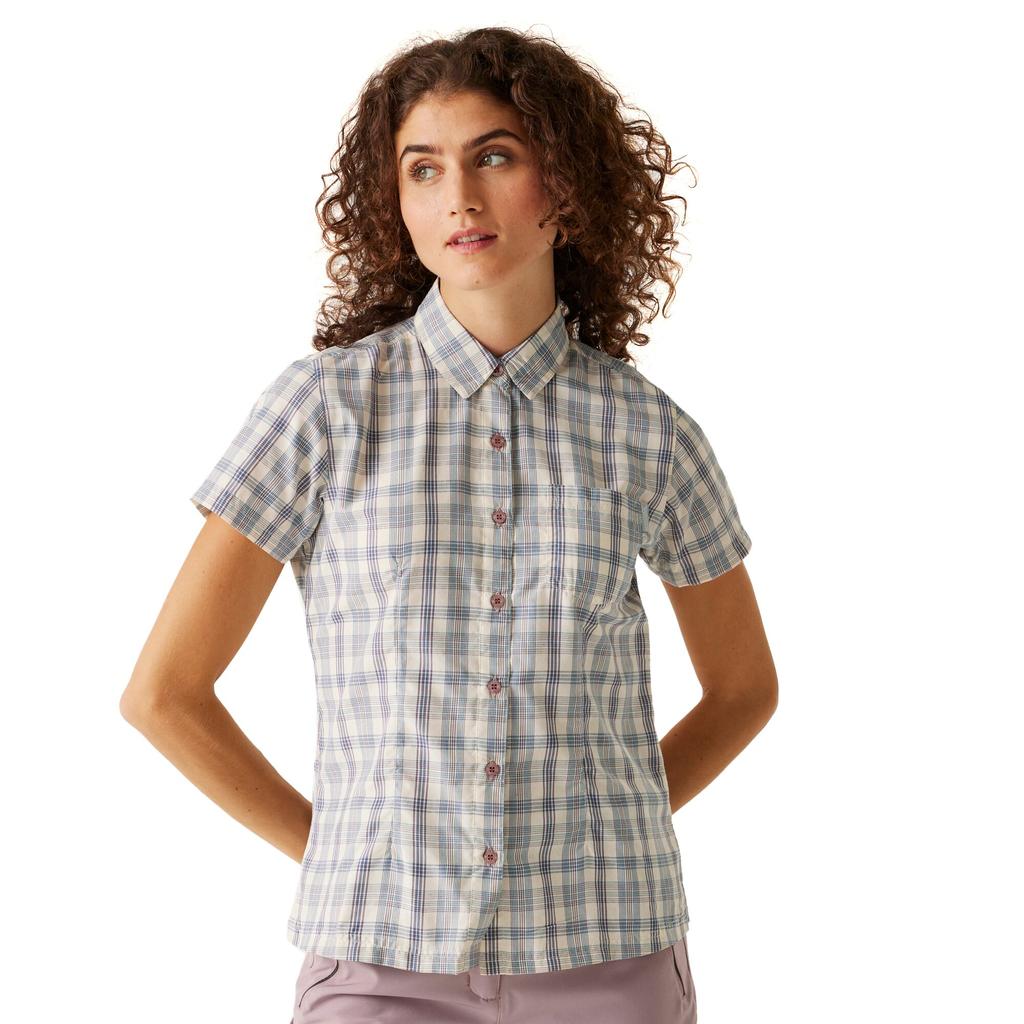 Regatta Womens/Ladies Mindano VIII Checked Short-Sleeved Shirt