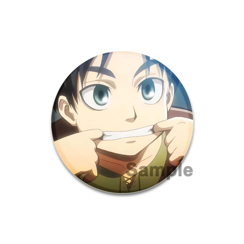 32/44/58mm Eren Yeager Ikony Pin Ručně vyráběná Brož Na Oblečení Kreslený Cosplay Odznak Batoh Dekorace Šperky Dárek