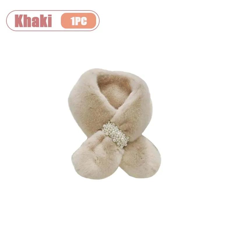 Women Winter Faux Rabbit Fur Scarf Warm Soft Neck Warmer Korean Style Collar Cozy Neck Shawl for Autumn Winter Fashion Accessory