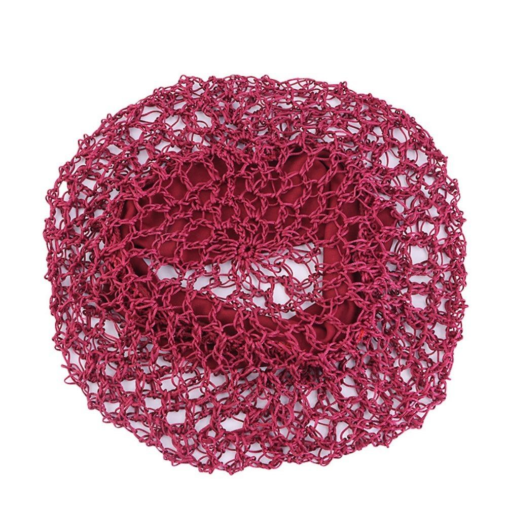 Wide Band Mesh Hair Net Night Cap Hair Care Sleeping Hat Fashion Crochet Hair Snood Women