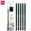 Deli Perforated 2B Pencils - HB Children's Writing & Correction Set