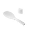 Yamazaki Tower Magnetic Rice Scoop with Adhesive Film Sheet White 10954, Non-Stick Rice Paddle Spoon Kitchen Organizer