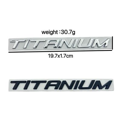 Insignia de Titanio Ford Explorer New Edge: Pegatina de Emblema de Coche de Plástico de Gama Alta para Actualización