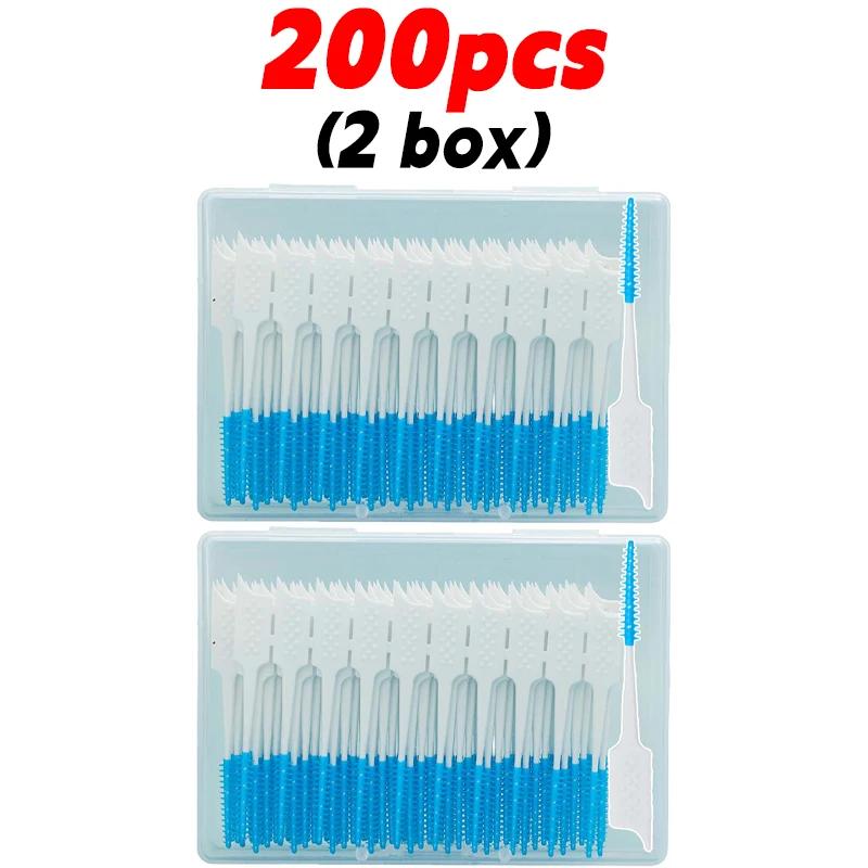 20/500pcs Disposable Interdental Brush Toothpicks Between Teeth Toothbrush Oral Hygiene Brushes Health Care Teeth Cleaning Tools
