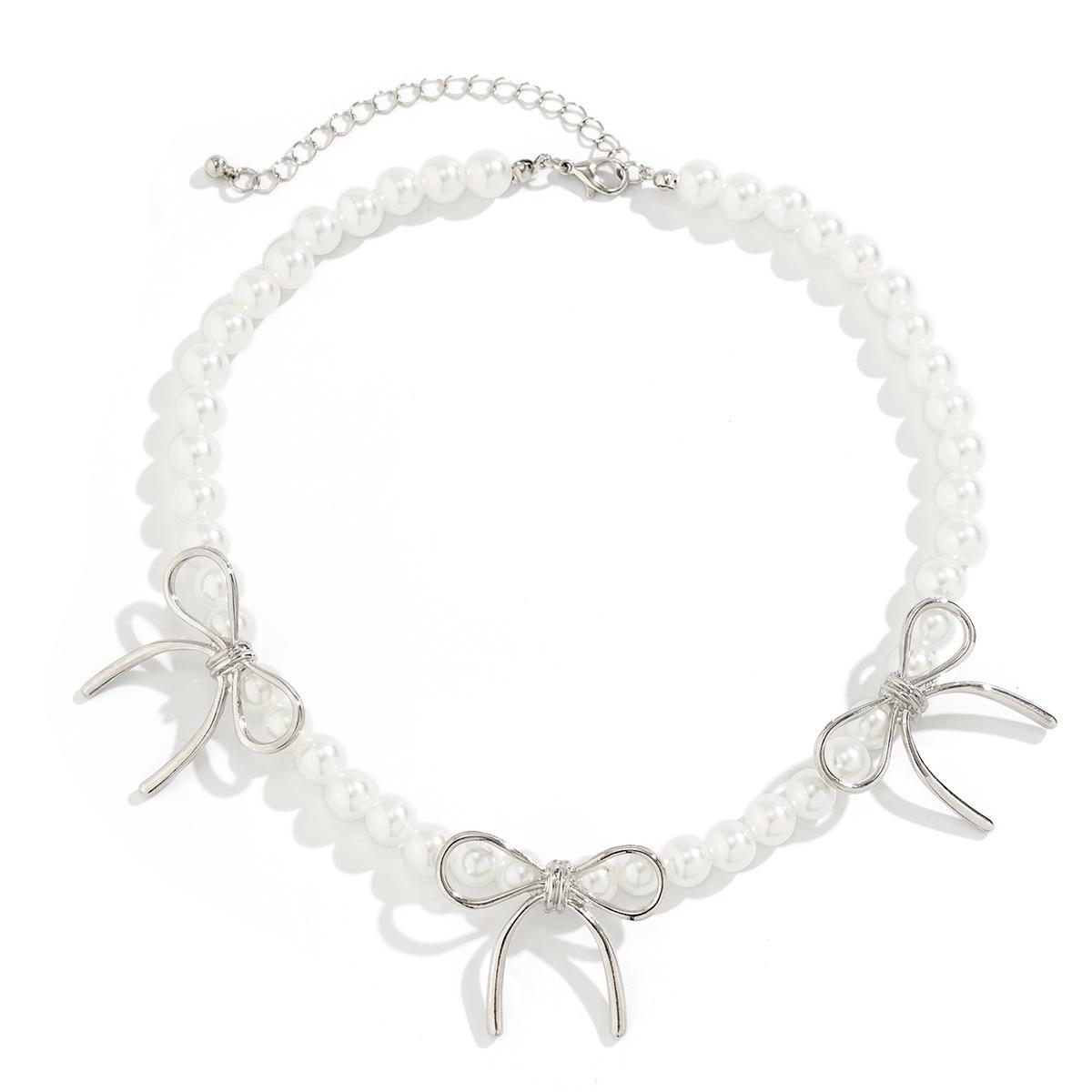 

Винтажный бант чокер бусы ожерелье стильные шейные украшения бусы аксессуары заявление