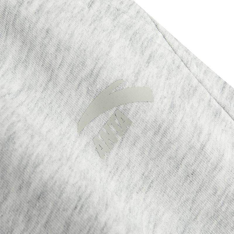 Anta Womens Long Sports Pants Summer 2026 Knitted Women Bottoms Gray 962628305-4