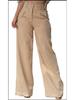 2024 Autumn Women's High Waist Wide-Leg Pants: Drapey, Slimming, Casual 2-Button Trousers