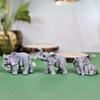 1 Satz (3 Stück) Elefanten Miniaturfiguren | Dekoratives Ausstellungsstück | Geschenk für Ihn/Sie, Muttertag, Zuhause, Schlafzimmer