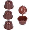 Wiederbefüllbare Kaffeekapsel Wiederverwendbarer Kaffeefilter für Gusto Maschine mit Löffel Bürste