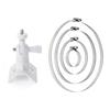Metal Clamp Camera Pole Mount Bracket Plastic Pipe Mount Bracket for Arlo/Wyze/Eufy Cam Wall Pipe