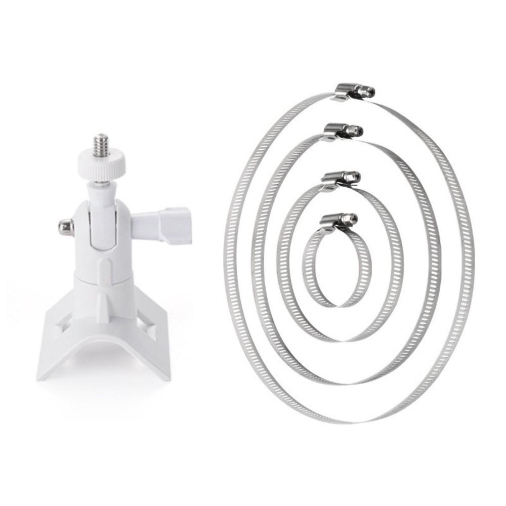 Metal Clamp Camera Pole Mount Bracket Plastic Pipe Mount Bracket for Arlo/Wyze/Eufy Cam Wall Pipe